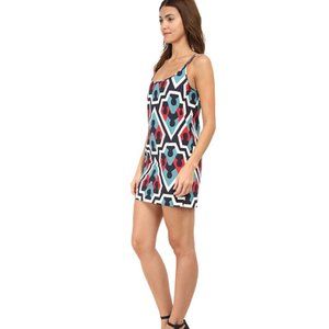 DSquared2 size 0 "Azulejos" Portugese tile work scoop neck club party mini dress